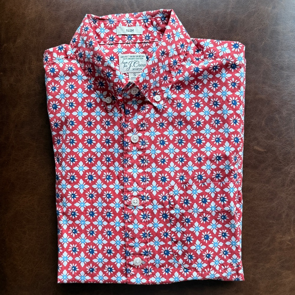 J. Crew | S | Slim Stretch S/S Button Down Shirt